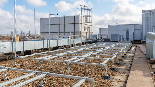 brymec duraframe installed on chelsea and westminster hospital roof