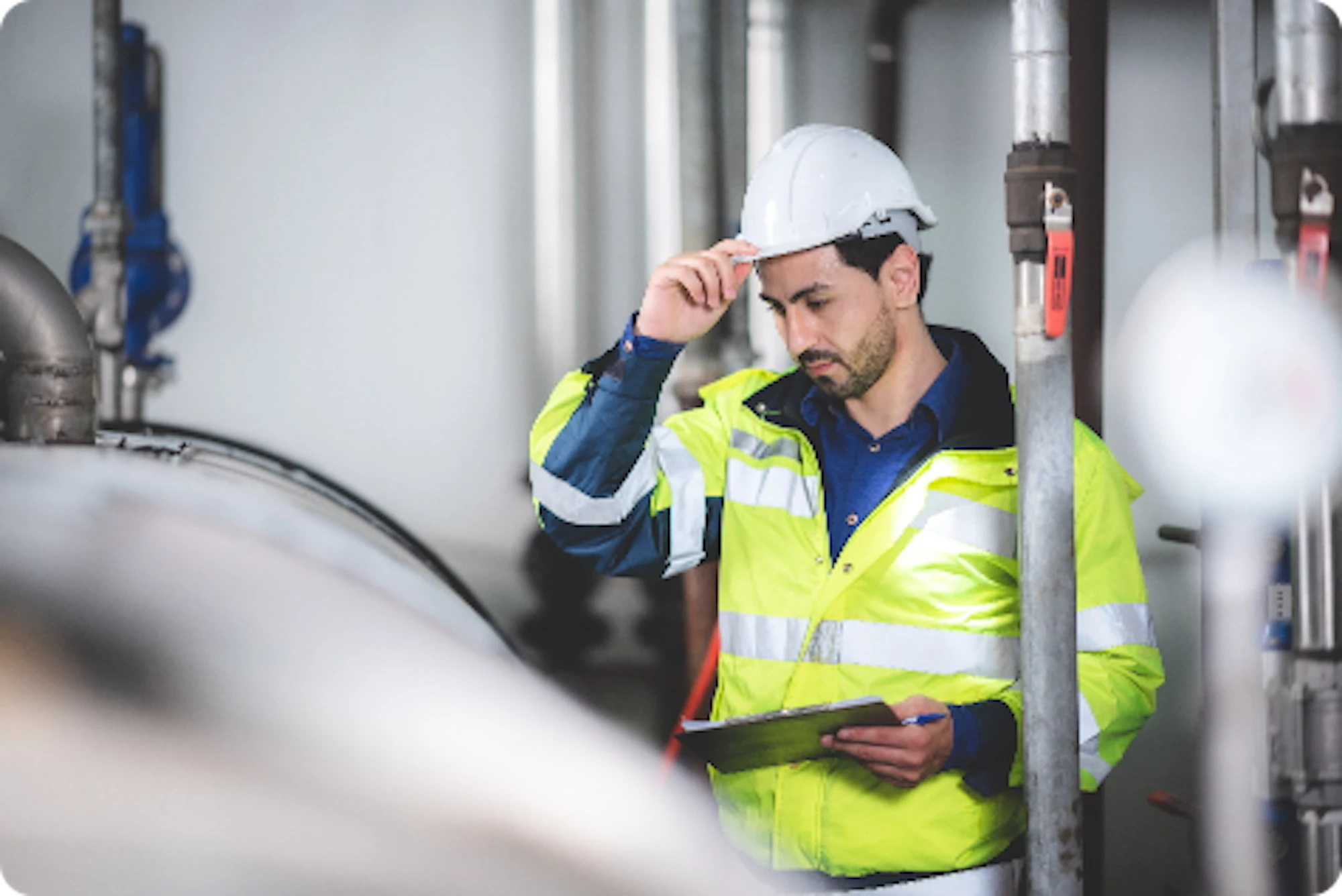 male construction worker on site