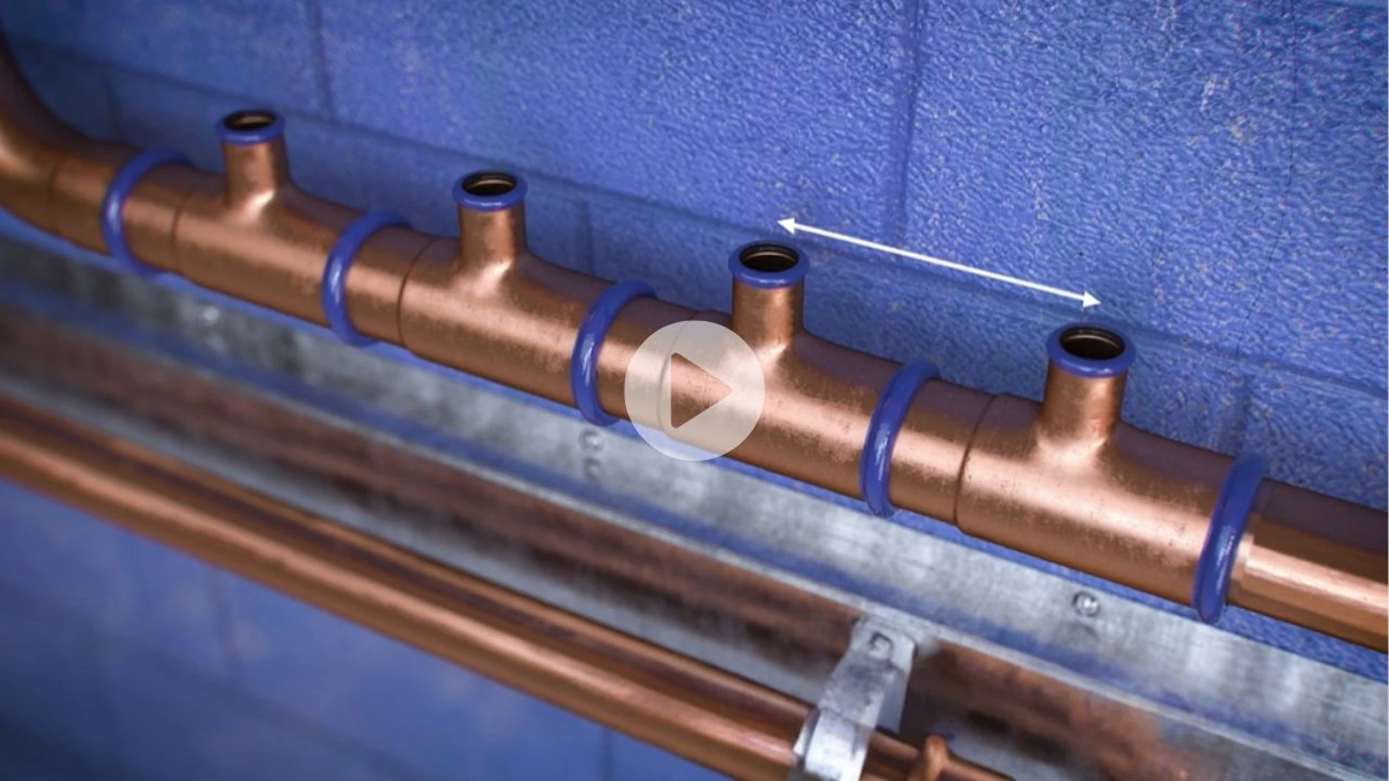 Brymec Copper Press Manifold Tee