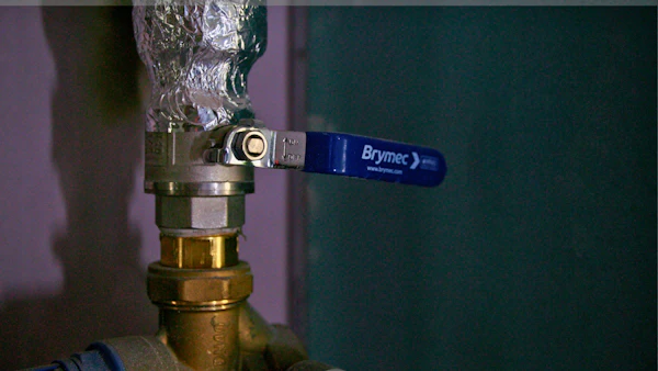 Brymec ball valve installation in Romford