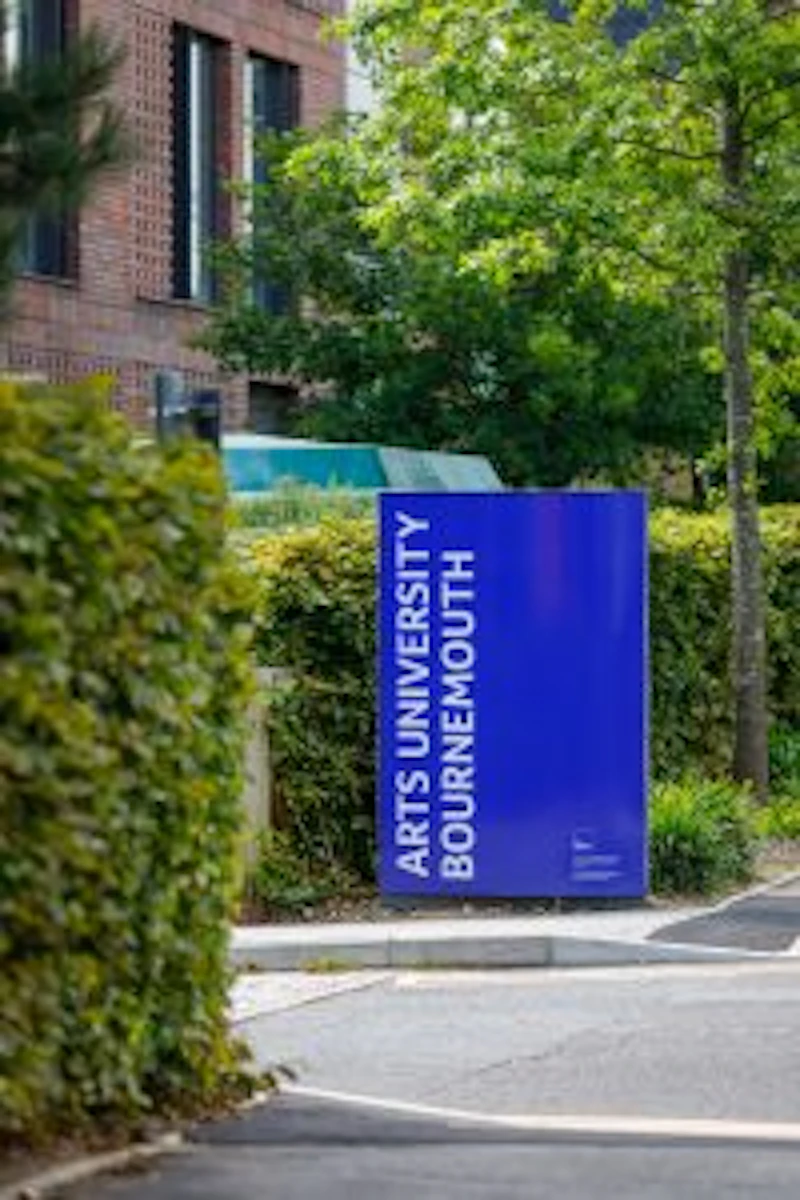 arts university bournemouth sign