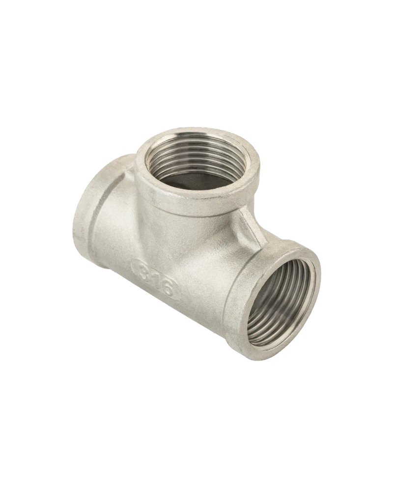 threaded stainless steel equal fitting