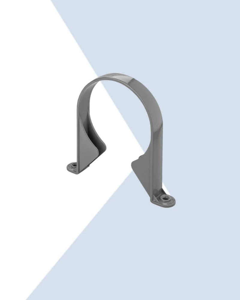 Brymec PVC-u grey pipe clip