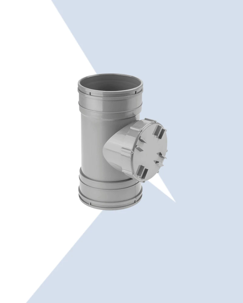 Brymec PVC-u grey access fitting