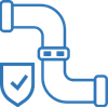 press joint confirmation icon blue