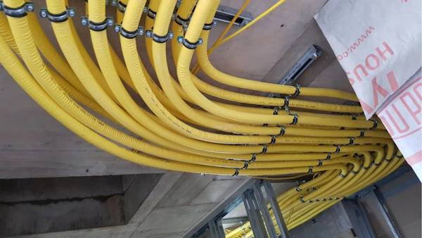 brymec CSST pipework installed