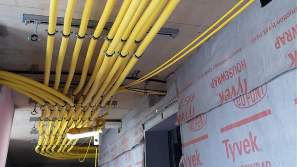 brymec CSST pipework installed