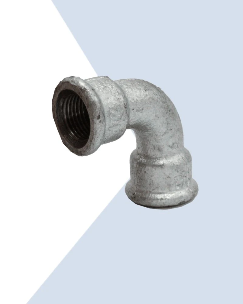 galvanised brymec malleable iron short bend