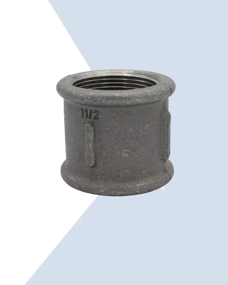 brymec black malleable iron socket coupler