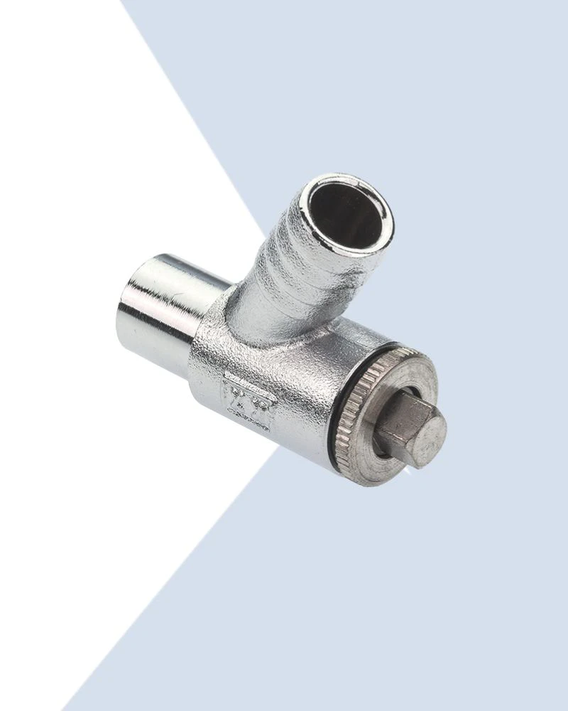 Chrome compression fittings drain off cocks