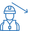 reduced labour icon