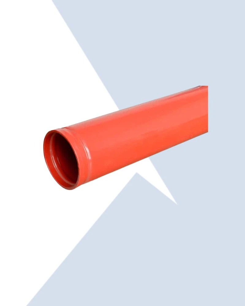 red grooved steel pipe