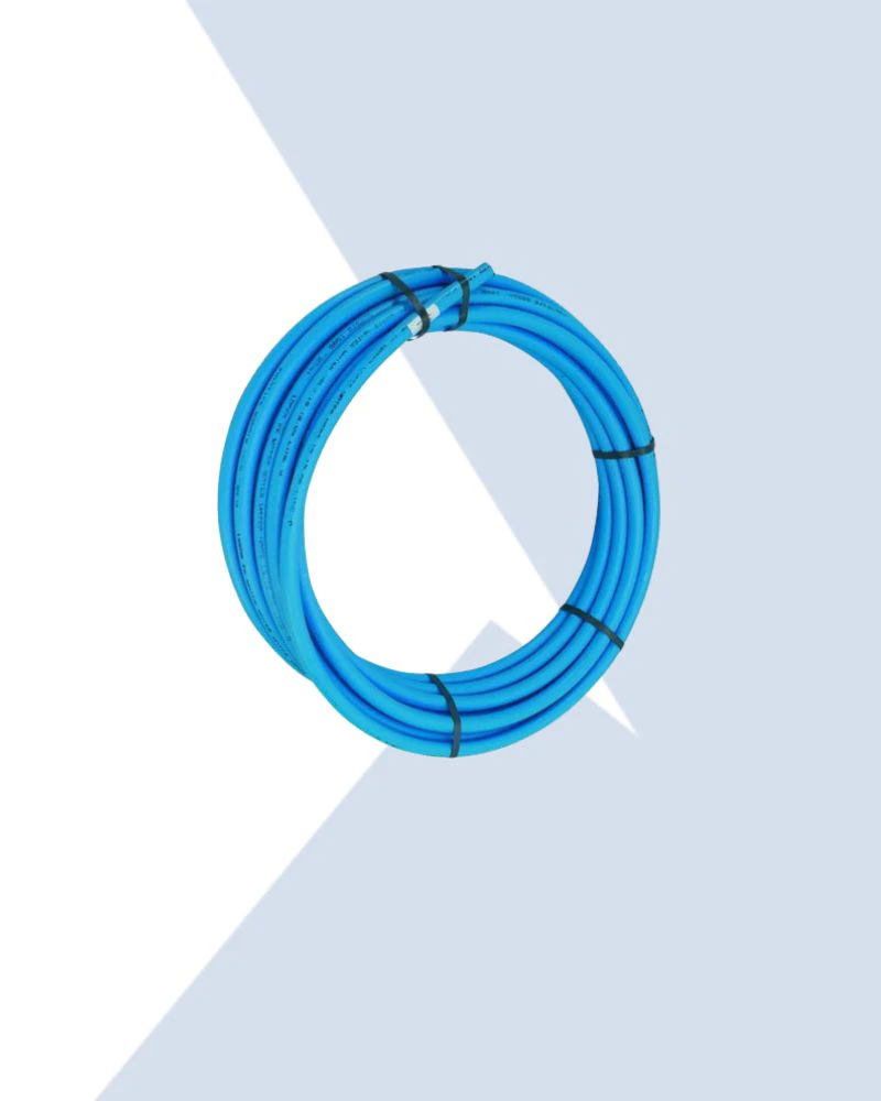 MDPE coiled pipe blue