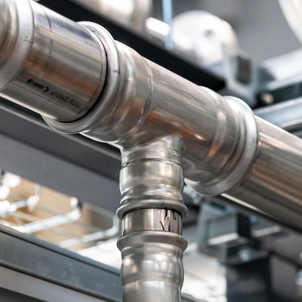 brymec stainless steel press tee