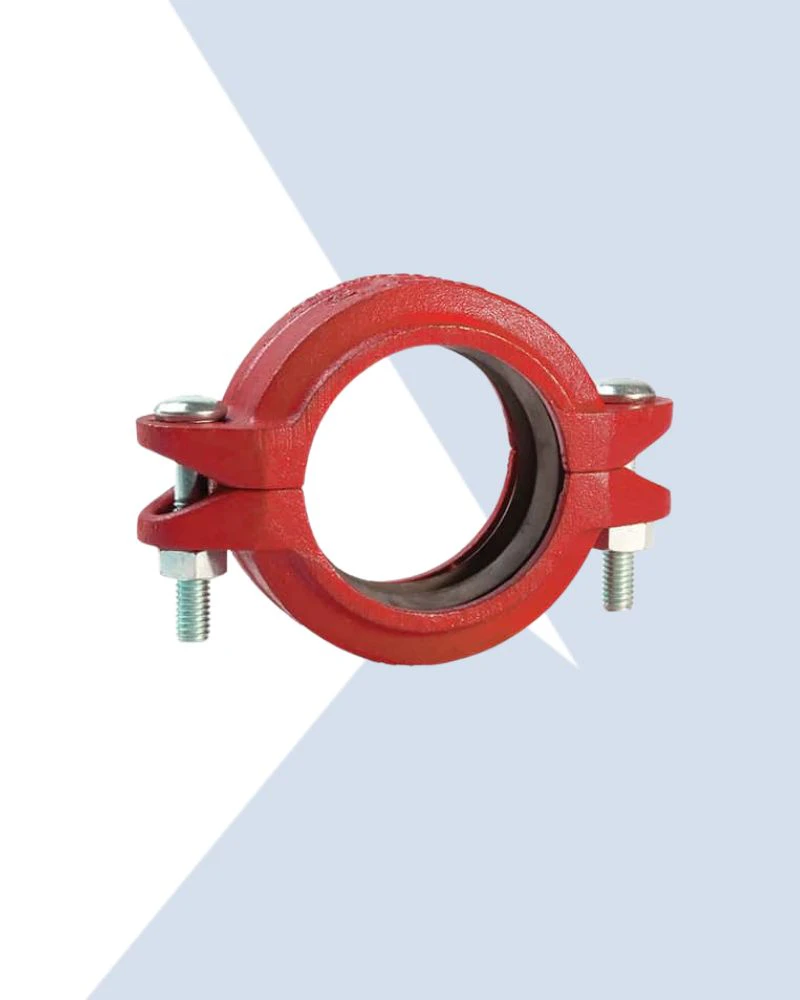 red grooved steel coupler