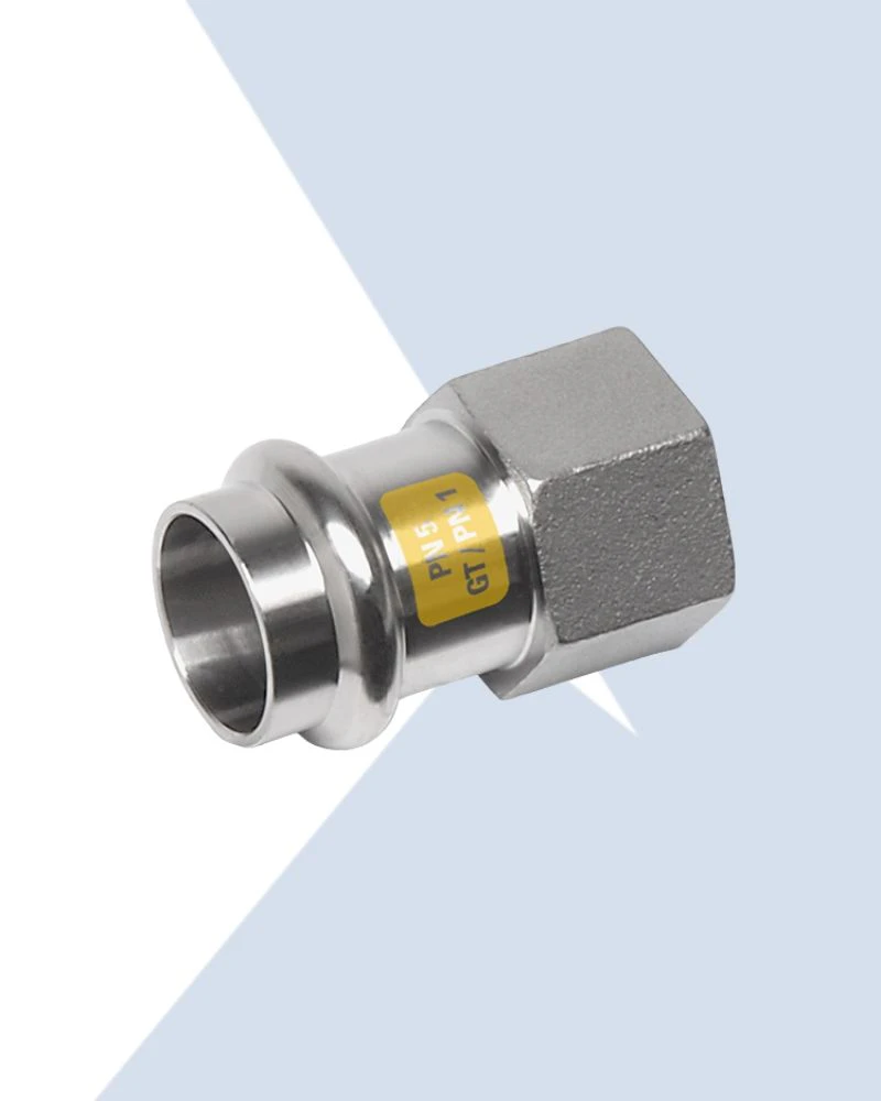 sanha stainless steel press gas adaptor